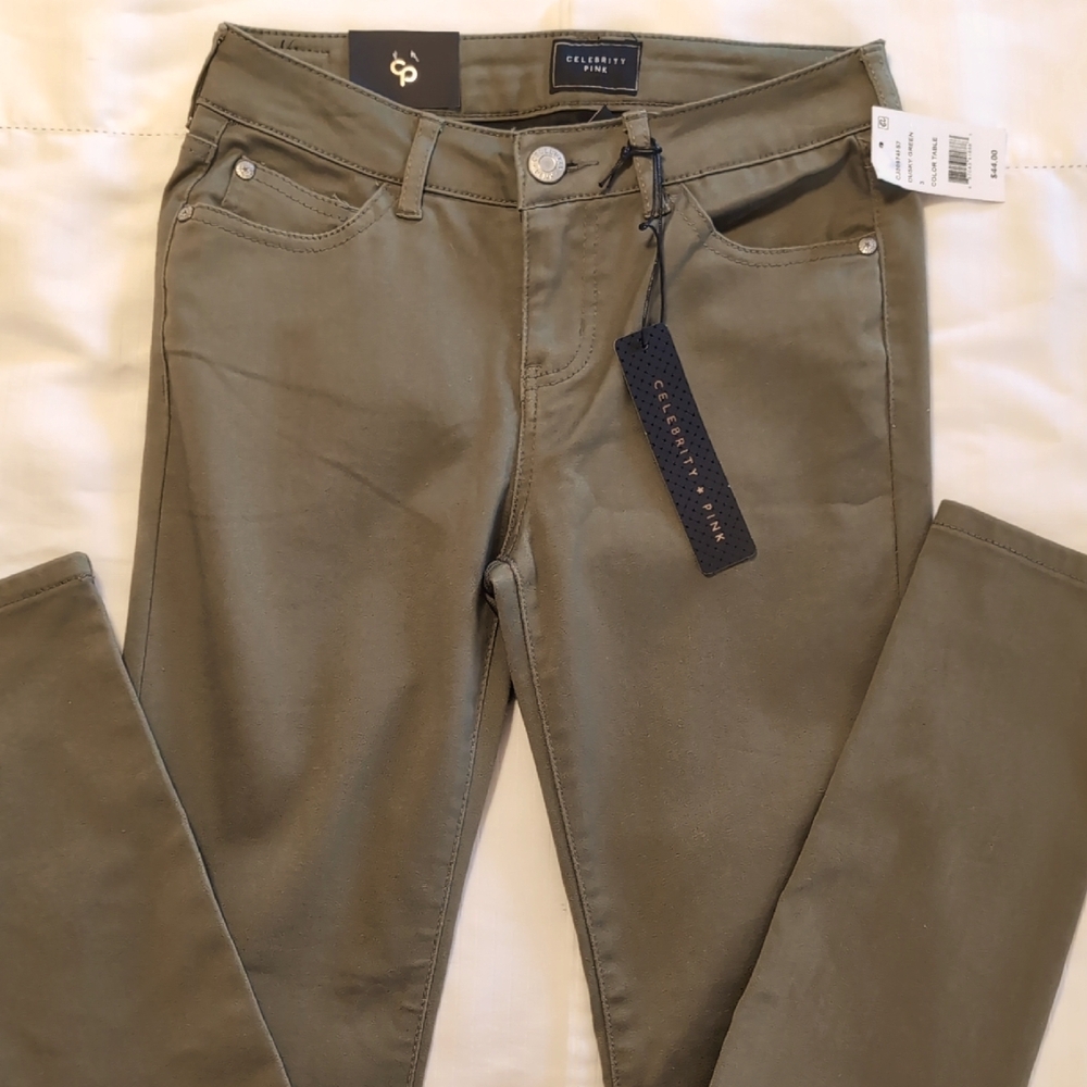 NWT Celebrity Pink Olive/Dusty Green Pants